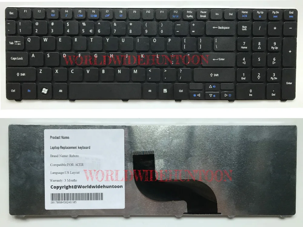 100% Brand New Original laptop keyboard for ACER Aspire